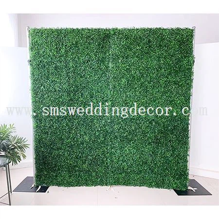 greenery wall with flowers