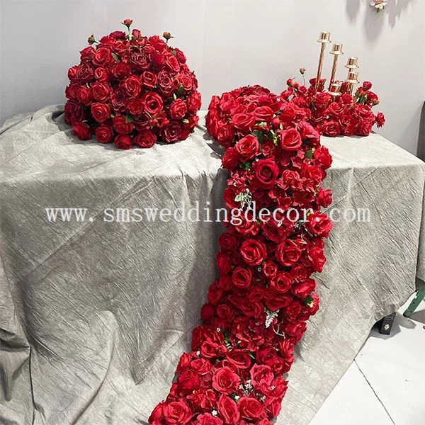 red rose balls centerpieces