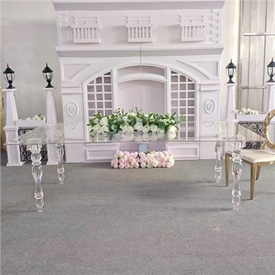 Skaidrus akrilo vaiduoklių stalas