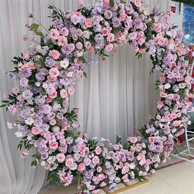 Purple Flower Wedding Arch Purple Flower Wedding Arch