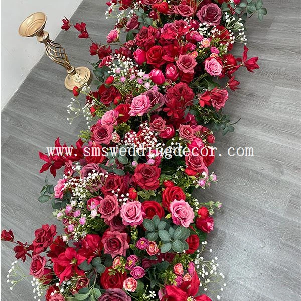 wedding table floral runners