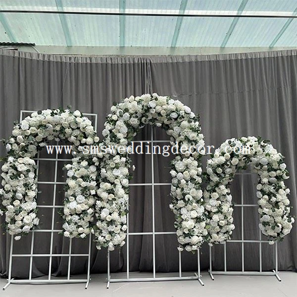 artificial flower arch arrangement